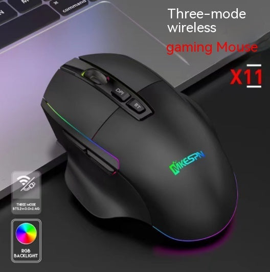 Rechargeable RGB Gaming Mouse – Play Longer, Play Brighter